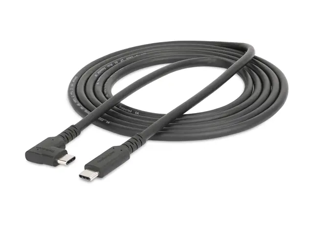 StarTech.com 6ft (2m) Rugged Right Angle USB-C Cable, USB 3.2 Gen ...