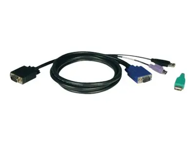 Eaton Tripp Lite Series 10ft USB / PS2 Cable Kit for KVM Switches ...