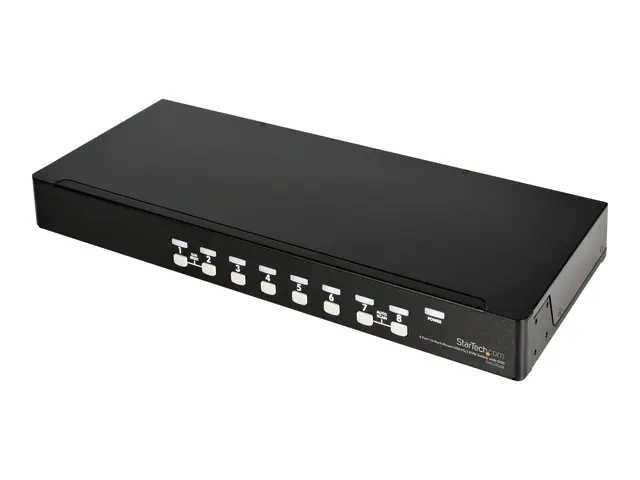 Startech 8 Port 1U RackMount USB PS/2 KVM Switch with OSD - KVM-sv...
