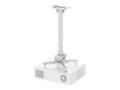Neomounts CL25-540WH1 - Monteringssett (takmontering) full bevegelse - for projektor - easy-install, height 60.5 - 90.5 cm - stål - hvit