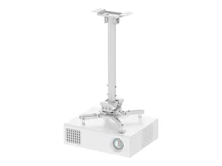 Neomounts CL25-540WH1 - Monteringssett (takmontering) full bevegelse - for projektor - easy-install, height 60.5 - 90.5 cm - stål - hvit
