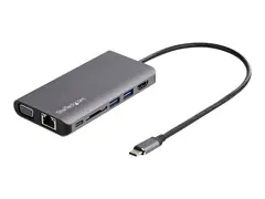 STARTECH.COM USB-C Multiport Adapter - HDMI / VGA - PD - SD - Ethernet - Audio