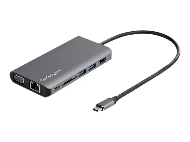 StarTech.com USB C Multiport Adapter, USB-C Mini Travel Dock with ...