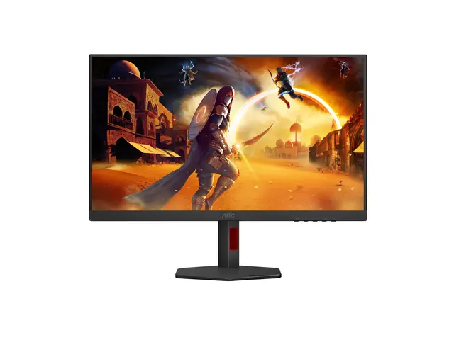 AOC Gaming 27G4ZR - G4 Series - LED-skjerm gaming - 27" - 1920 x 1080 Full HD (1080p) @ 240 Hz - Fast IPS - 350 cd/m² - 1000:1 - HDR10 - 0.3 ms - 2xHDMI, DisplayPort - svart, rød 