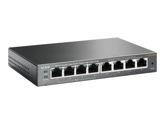 TP-Link Easy Smart TL-SG108PE - Switch smart 4 x 10/100/1000 (4 Po...