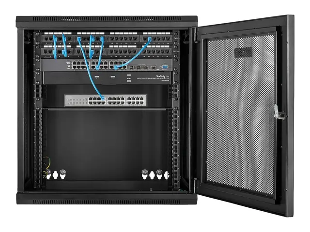 Startech 12U 19" Wall Mount Network Cabinet, 16" Deep Hinged Locki...