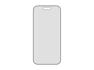 PanzerGlass - Skjermbeskyttelse for mobiltelefon ultra-bred passform med FASTFIT IN-A-BOX - glass - med personvernsfilter - 2-veis - rammefarge svart - for Apple iPhone Air
