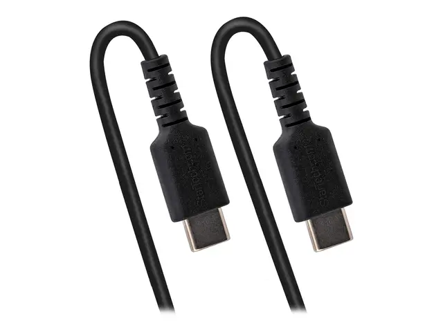 StarTech.com 20in (50cm) USB C Charging Cable, Coiled Heavy Duty F...