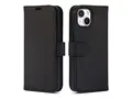 iiglo - Lommebok for mobiltelefon prima polyuretanlær - svart - for Apple iPhone 14, 15