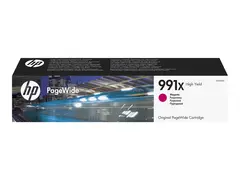 HP 991X - 187 ml - Høy ytelse - magenta - original PageWide - blekkpatron - for PageWide Color 755; PageWide Managed P77740, P77760; PageWide Pro 750, 772, 777