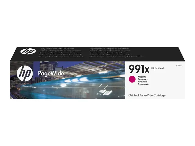 HP 991X - 187 ml Høy ytelse magenta original PageWide blekkpatron ...