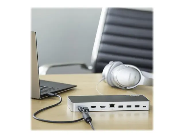 StarTech.com Dual Monitor USB C Docking Station with 60W Power Del...