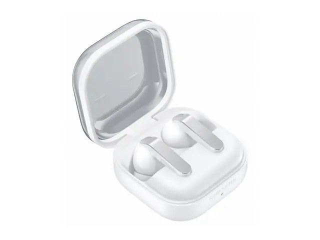 Samsung Galaxy Buds4 Pro - True wireless-hodetelefoner med mikrofon i øret - Bluetooth - aktiv støydemping - hvit 