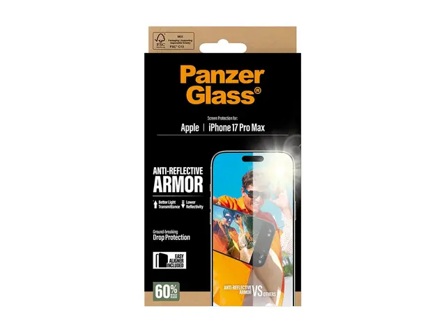 PanzerGlass - Skjermbeskyttelse for mobiltelefon anti-reflective a...