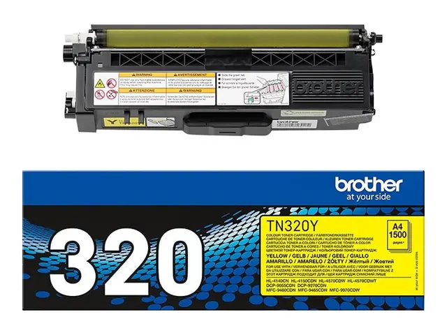 Brother TN320Y - Gul original tonerpatron for DCP-9055CDN, DCP-927...