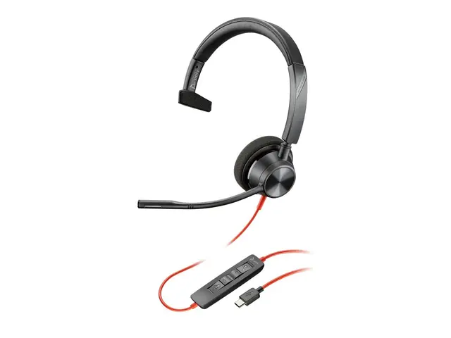 Poly Blackwire 3310 - 3300 series hodesett on-ear kablet USB-C sva...