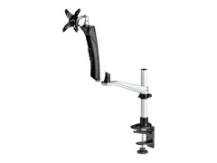 Startech Monitor Desk Mount, VESA 75x75/100x100, 27/30-inch Screens Monteringssett (leddarm) - justerbar arm - for LCD-skjerm - plastikk, aluminium, stål - svart - skjermstørrelse: inntil 30" - skrivebordsmonterbar - TAA-samsvar