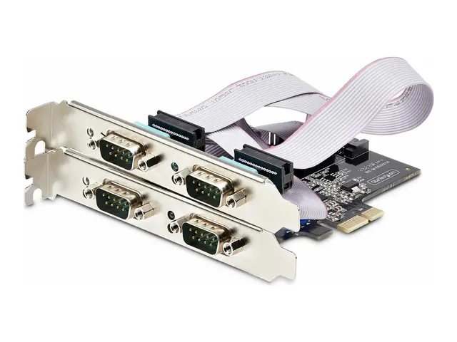 Startech 4-Port Serial PCIe Card, Quad-Port PCI Express to RS232/R...