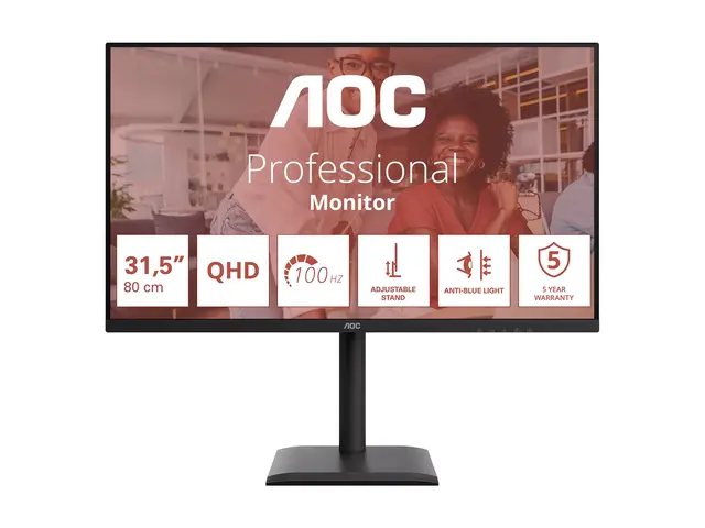 AOC Q32E4U - E4 Series LED-skjerm 32" (31.5" synlig) 2560 x 1440 Q...
