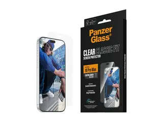 PanzerGlass - Skjermbeskyttelse for mobiltelefon klassisk passform med EasyAligner - glass