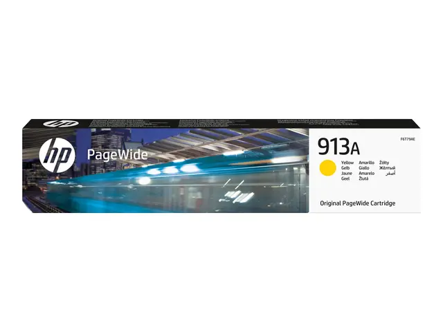 HP 913A - Gul original PageWide blekkpatron for 352, 377, MFP 377;...