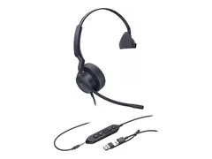 Yealink UH42 SE Mono - Hodesett - on-ear kablet - USB-C, USB-A, 3,5 mm jakk