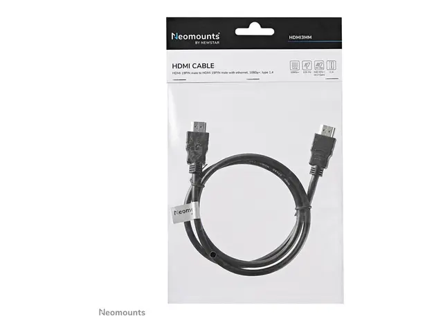 Neomounts - HDMI-kabel HDMI hann til 1 m svart