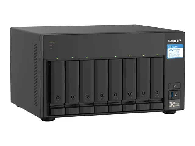 QNAP TS-832PX-4G - NAS-server - 8 brønner - SATA 6Gb/s - RAID 0, 1...