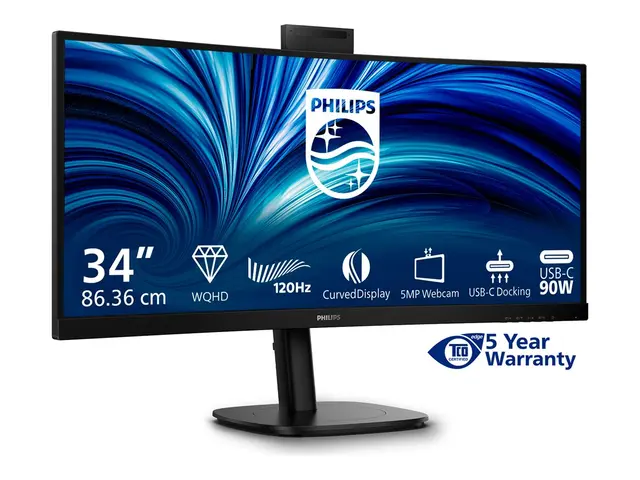Philips 34B2U3600CH - 3000 Series LED-skjerm kurvet 34" 3440 x 144...
