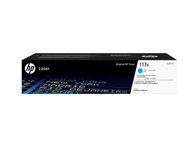 HP 117A - Cyan - original - tonerpatron (W2071A) - for Color Laser...