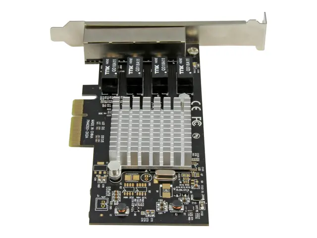 StarTech.com 4 Port PCIe Network Card - RJ45 Intel i350 Chipset Et...