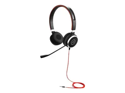Jabra Evolve 40 Stereo - Hodesett - on-ear - erstatning - kablet