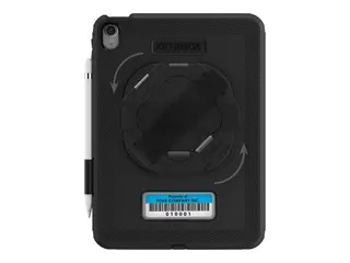 OtterBox Defender Series - Baksidedeksel for nettbrett robust - med stativ og h&#229;ndstropp - svart - for Apple 10.9-inch iPad (10. generasjon)