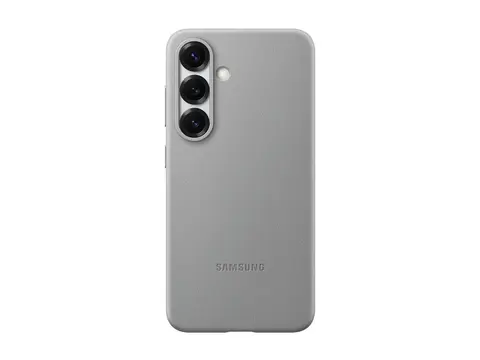 Samsung EF-VS931 - Baksidedeksel for mobiltelefon fauxl&#230;r - gr&#229; - for Galaxy S25