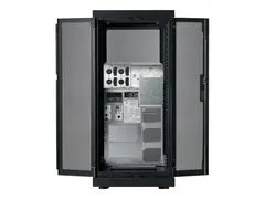 APC NetShelter SX - Rack - svart 24U - 19&quot; - TAA-samsvar - for P/N: SURT15KRMXLT-1TF10K, SURT15KRMXLT-TF5, SURT20KRMXLT-1TF10K, SURT20KRMXLT-TF5