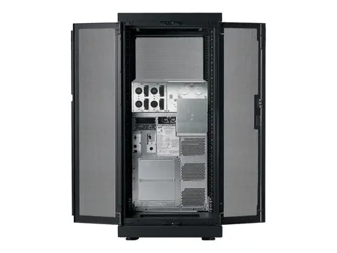 APC NetShelter SX - Rack - svart - 24U - 19" TAA-samsvar - for P/N: SMTL1500RM3UC, SMTL1500RMI3UC, SMX2KR2UNCX145, SRTL3KRM1UC, SRTL3KRM1UNC