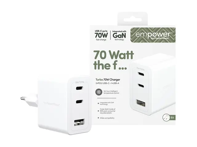 empower by PanzerGlass - Strømadapter 70 watt Power Delivery 3.1 3...