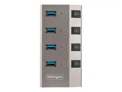 STARTECH.COM 4-Port Self-Powered USB-C Hub with Individual On/Off Switches USB