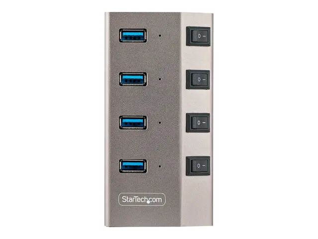 StarTech.com 4-Port Self-Powered USB-C Hub with Individual On/Off ...