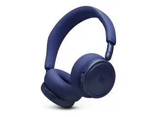 JBL LIVE 680NC - Hodetelefoner med mikrofon on-ear - Bluetooth - trådløs, kablet - aktiv støydemping - 3,5 mm jakk - blå