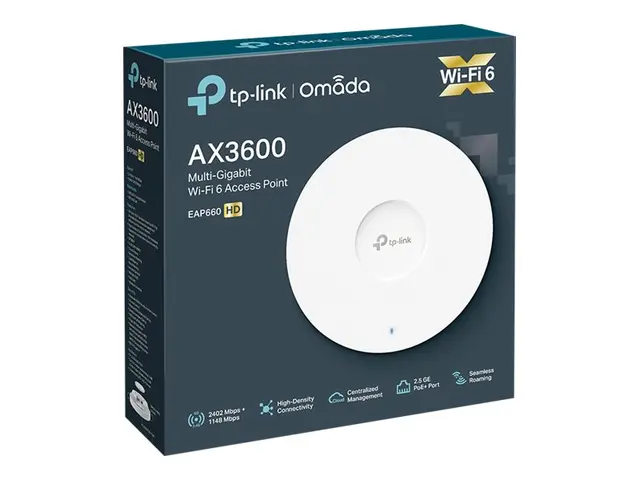 TP-Link EAP660 HD AX3600 Wireless Dual Band Multi-Gigabit Ceiling ...