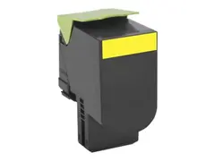Lexmark 802HY - Høy ytelse - gul - original tonerpatron LCCP, LRP - for Lexmark CX410de, CX410dte, CX410e, CX510de, CX510dhe, CX510dthe