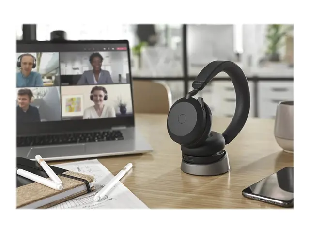 Jabra Evolve2 75 - Hodesett on-ear Bluetooth trådløs aktiv støydem...