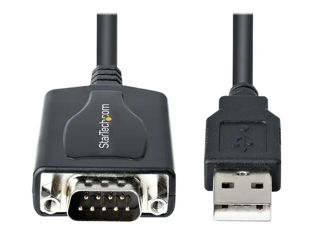 StarTech.com 3ft (1m) USB to Serial Cable with COM Port Retention,...