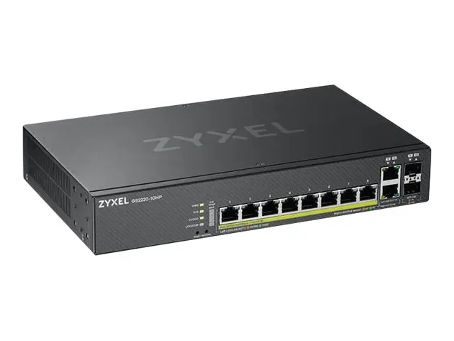 Zyxel GS2220-10HP - Switch - Styrt - 8 x 10/100/1000 (PoE+) + 2 x ...