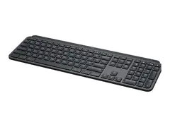 Logitech MX Keys - Tastatur - bakbelysning trådløs - Bluetooth - AZERTY - Fransk - grafitt