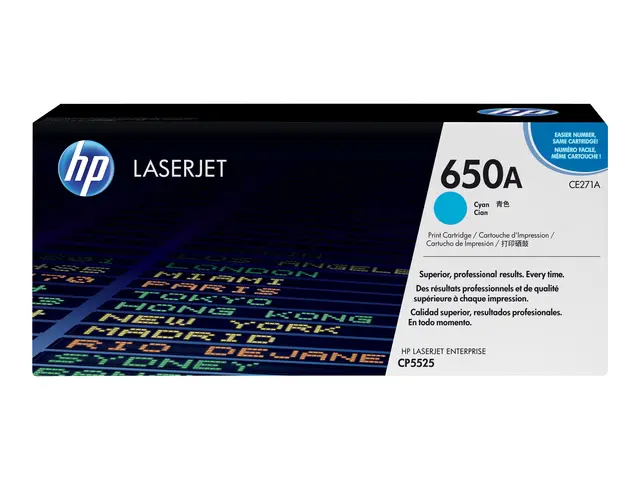 HP 650A - Cyan - original - LaserJet - tonerpatron (CE271A) - for ...