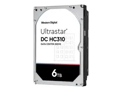 WD Ultrastar DC HC310 - Harddisk 6 TB - intern (stasjonær) - 3.5" i 3,5 tommer leder - SAS 12Gb/s - 7200 rpm - buffer: 256 MB - for P/N: 1EX1207