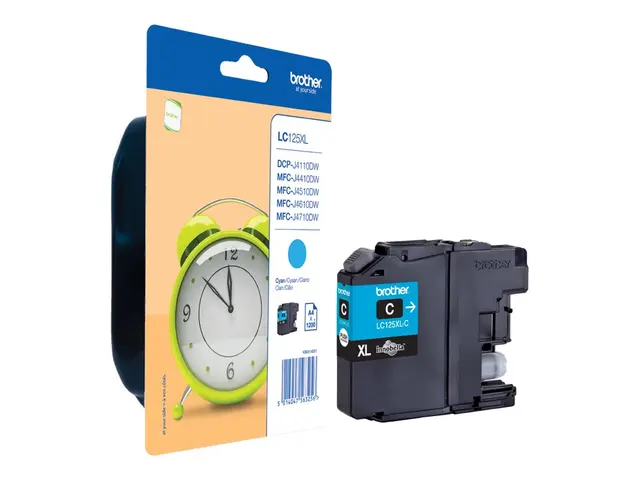 Brother LC12EC - XL Capacity - cyan - original - blekkpatron - for...