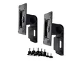 Ergotron Dual Monitor Tilt Pivot Kit - Monteringssett (2 svingtapper, 2 buntebånd, spindel) for 2 skjermer - svart